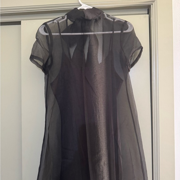 STAUD Sheer Black Maxi Dress - Picture 2 of 7